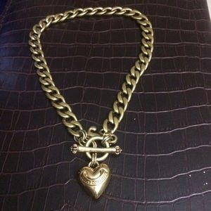 Juicy couture chain gold color heavy necklace